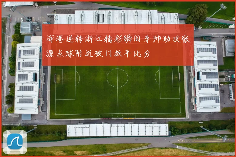海港逆转浙江精彩瞬间李帅助攻张源点球附近破门扳平比分